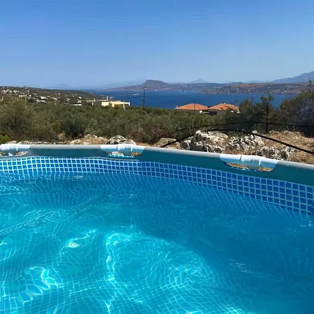 Souda Bay View With Private Pool Near Chania City Exterior photo